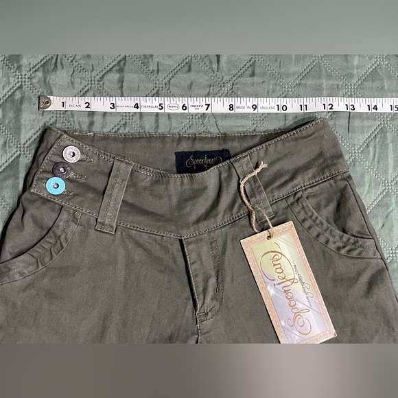 SPOON JEANS Extended-Tab Twill Flare Pants, Size 1/32 Inseam, NWT - Picture 8 of 14